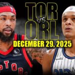 Toronto Raptors vs Orlando Magic Full Game Highlights – December 29, 2025 | NBA Season