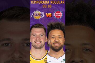 Apresentação Los Angeles Lakers Vs Detroit Pistons - Temporada Regular