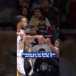 Stephen Curry Has Wholesome Moment with his Family Courtside | #Shorts