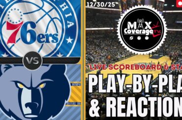 🔴LIVE - Philadelphia 76ers vs Memphis Grizzlies - Play-By-Play & Reactions (12/30/25)