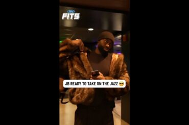 Jaylen Brown showing up in style to take on the Utah Jazz