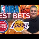 LATE NIGHT NBA Showdown! Pistons vs Lakers Predictions and BEST Bets