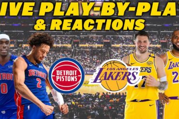 Detroit Pistons vs Los Angeles Lakers Live Play-By-Play & Reactions