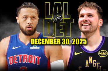 Los Angeles Lakers vs Detroit Pistons Full Game Highlights – December 30, 2025 | NBA Season
