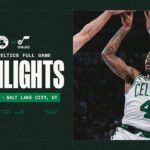 The Boston Celtics pull off a close win against the Utah Jazz 129-119