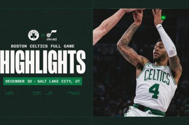 The Boston Celtics pull off a close win against the Utah Jazz 129-119