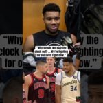 Giannis on breaking the unwritten rule 👀