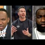 FIRST TAKE | "Relationship of JJ Redick-Luka-LeBron is GONE" - Stephen A. on Lakers loss to Rockets