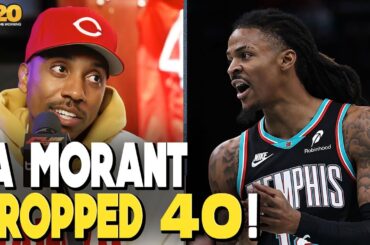 Jeff Teague REACTS to Ja Morant dropping season-high 40 points: "He's BACK!" | Grizzlies vs. 76ers