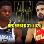 Minnesota Timberwolves vs Atlanta Hawks Full Game Highlights – December 31, 2025 | NBA Season