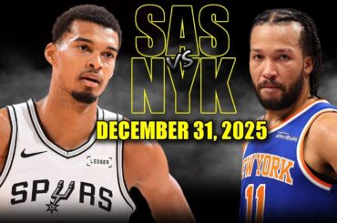 San Antonio Spurs vs New York Knicks Full Game Highlights – December 31, 2025 | NBA Season