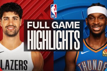 TRAIL BLAZERS at THUNDER | FULL GAME HIGHLIGHTS | December 31, 2025