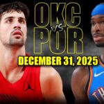 Oklahoma City Thunder vs Portland Trail Blazers Full Game Highlights – December 31 2025 | NBA Season