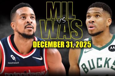 Milwaukee Bucks vs Washington Wizards Full Game Highlights – December 31, 2025 | NBA Season