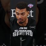 🤕 Wembanyama rassure après sa blessure face aux Knicks ! #shorts