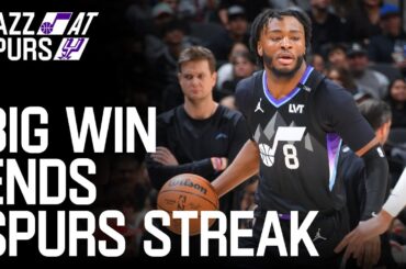 Jazz take down SPURS in BIG WIN on the road 🤠 | UTAH JAZZ