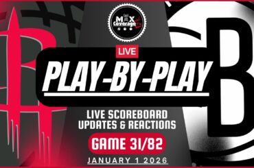 🔴LIVE - Houston Rockets vs Brooklyn Nets - Play-By-Play & Reactions (1/1/26)