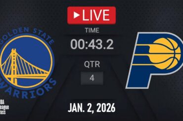 NBA LIVE! Golden State Warriors vs Indiana Pacers | Jan. 2, 2026 | Pacers vs Warriors NBA 2K26