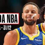 CURRY lidera WARRIORS em jogo emocionante com boa atuação de GUI SANTOS - Rodada NBA 31/12