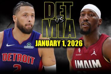 Detroit Pistons vs Miami Heat Full Game Highlights – January 1, 2026 | NBA Season