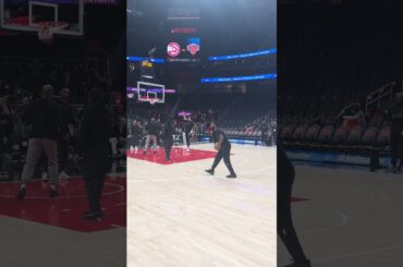 12-27-25 Atlanta Hawks Forward Jalen Johnson Warming Up