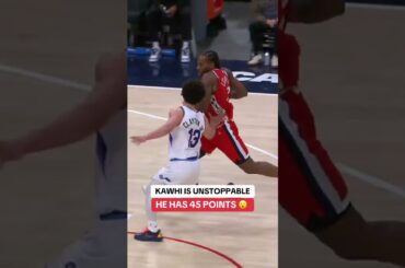 Kawhi is on FIRE tonight 🔥