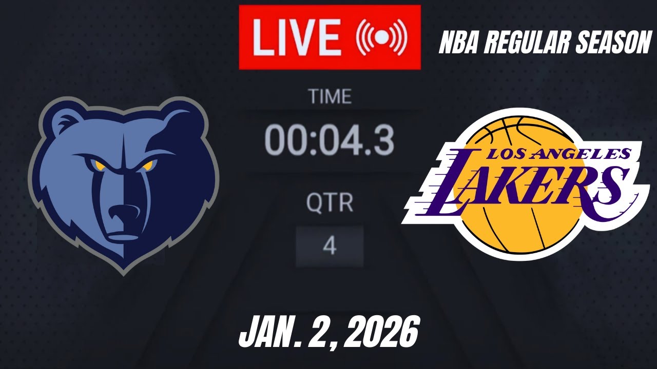 NBA LIVE! Los Angeles Lakers vs Memphis Grizzlies | January 2, 2026 | Lakers vs Grizzlies 2K26