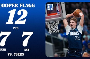 Cooper Flagg (12 PTS 7 REB 7 AST) vs. Philadelphia 76ers | January 1, 2026