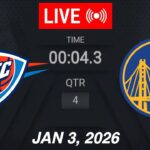 NBA LIVE! Golden State Warriors vs Oklahoma City Thunder | January 3, 2026 | 2026 NBA Season Live 2K