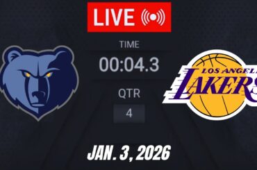 NBA LIVE! Los Angeles Lakers vs Memphis Grizzlies January 3, 2026 | NBA Full Game Today (2K)