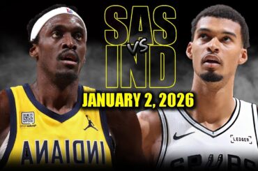 San Antonio Spurs vs Indiana Pacers Full Game Highlights – January 2, 2026 | NBA Season
