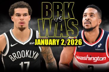 Brooklyn Nets vs Washington Wizards Full Game Highlights – January 2, 2026 | NBA Season