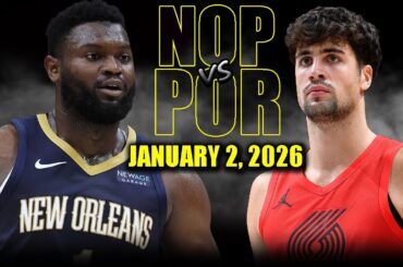 New Orleans Pelicans vs Portland Trail Blazers Full Game Highlights – January 2, 2026 | NBA Season