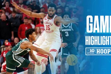 Michigan State vs. Nebraska | HIGHLIGHTS | Big Ten Men's Basketball | 01/02/26