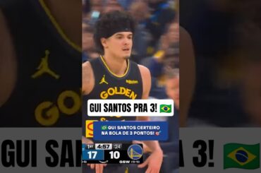 GUI SANTOS NA BOLA DE 3! 🇧🇷🔥 #NBA #GuiSantos #shorts