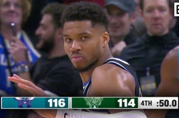Giannis Game-Winning Dunk in Wild Ending to Bucks vs. Hornets