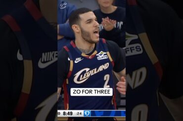 Will never get tired of posting ZO threes. #basketball #NBA #clevelandcavaliers #lonzoball