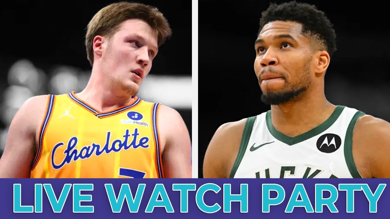 Charlotte Hornets at Milwaukee Bucks Live Watch Party Stream