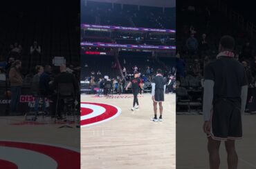 12-31-25 Atlanta Hawks Forward Jalen Johnson Warming Up