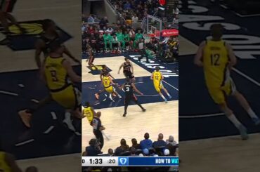 Jay Huff Rises Up for the Block & Johnny Furphy Lays it in on the Other End