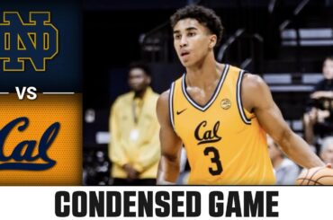 Notre Dame vs. Cal Condensed Game | 2025-26 ACC Men's Basketball
