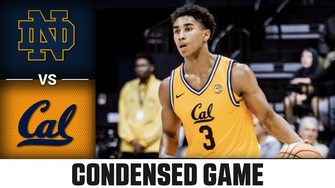 Notre Dame vs. Cal Condensed Game | 2025-26 ACC Men's Basketball