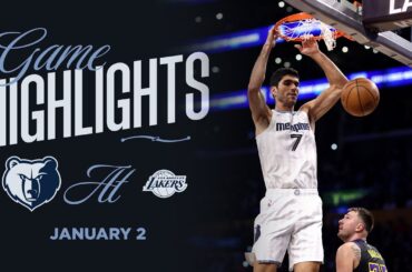 Memphis Grizzlies Highlights vs. Los Angeles Lakers