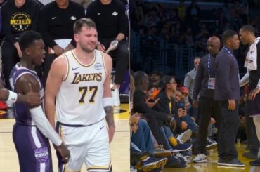 Dennis Schroder tells Luka Doncic he'll beat the sh*t out of him and Russ has fan ejected