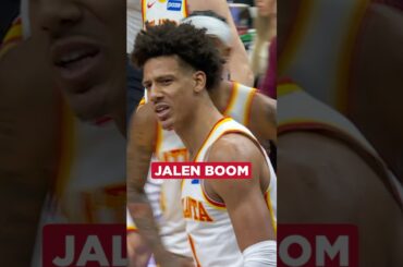 JJ said get off meeeeeeee #nba #hawks #jalenjohnson #dunk #poster