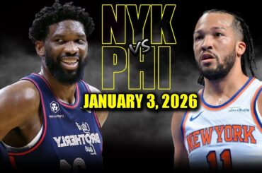 New York Knicks vs Philadelphia 76ers Full Game Highlights – January 3, 2026 | NBA Season