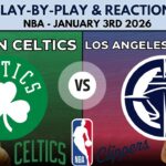 NBA: Boston Celtics vs Los Angeles Clippers (Live Play-By-Play & Reactions)