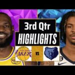 Los Angeles Lakers vs Memphis Grizzlies Full Game Highlights 3rd Qtr P2 | Jan 2 |2025 NBA Highlights