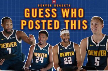 Which Teammate Posted THIS?! 🤔 | Denver Nuggets