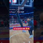 Onyeka couldn’t believe it 😂😂 #nba #hawks #jalenjohnson #onyekaokongwu #dunk #scary